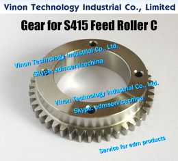 edm Gear (Stainless Steel type) for S415 Feed Roller C 118534C size: Ø72x42x14.5tmm, for Sodic AQ327,AQ300L,AQ537L,SL400,SL600 (New model)