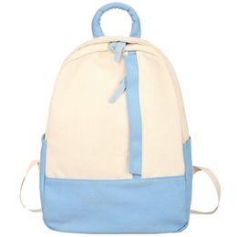 Designer-New Sen Women'S Backpack Lady Fashion Canvas Backpack Teen College Girl Girl Bag