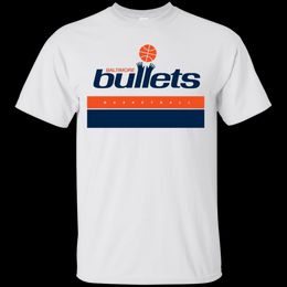 -Baltimore Bullets Basketball Retro Logo Descuento por mayor Capitol Washington Old Cool Casual Pride Camiseta Hombre Moda Unisex