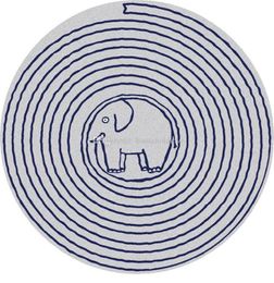 1 m Cartone animato tondo creativo elefante naso tappeto camera dei bambini verde simpatico tappeto designer tappeto arte creativo elefante tappetino ins tappetino