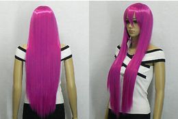 WIG free shipping charming purple mix long STRAIGHT health hair full wig