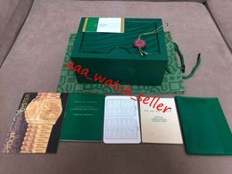 Top Quality Luxury Dark Green Watch Box Gift Case Watches Booklet Card Tags And Papers for 116610 126334 126710 116500 116520 Watches Boxes