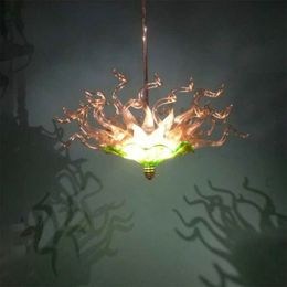 Retro Vintage Hand Blown Chandeliers Lighting Lustres Lights Murano Glass Chandelier Pendant Light for Living Room bedroom bathroom