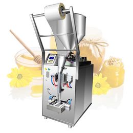 Quantitative packaging machine for peanut butter tomato sauce chili sauce olive three-side seal back-seal filling packing machine