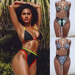 Brazilian High Waist Bikini 2020 African Women Mesh Swimwear Women Micro Bathing Suit Sexy Biquini Push Up Swimsuit Female Summer Beach Wear