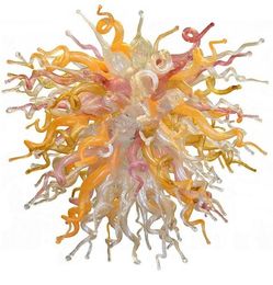 100% Mouth Blown CE UL Borosilicate Murano Glass Dale Chihuly Art New Chandelier Decorative Lights for Dining Roo