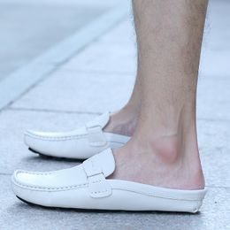 -Jovens casuais sapatos azul branco sapatos preguiçosos luz de peso masculino