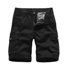 Men Camo Cargo Shorts Relaxed Fit Multi-Pocket Outdoor Camouflage Cargo Shorts Cotton Casual Loose Five Pants