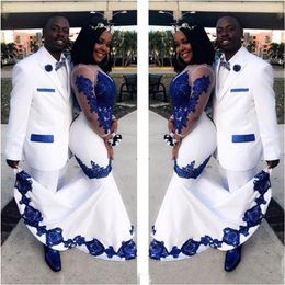 royal blue traditional wedding dresses