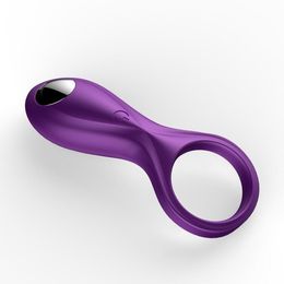 USB Rechargeable Vibrating Penis Rings Sex Toys for Men Couples Penis Erection Cock Ring Clitoris Stimulator Delay Ejaculation 10 Speeds
