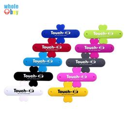 1000pcs/lot portable Universal Mini Touch U One Touch Silicone Soft Phone Stand Ring Mount Holder For Smartphone Tablet PC