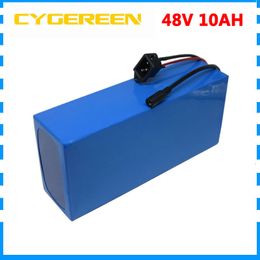 48volt Electric bike battery 48V 10AH 500W 48 V ebike e scooter Lithium ion battery with 15A BMS 2A Charger Free customs duty