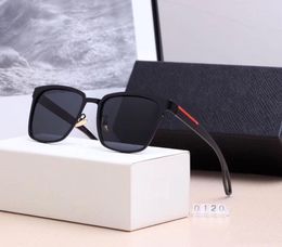 Quente nova moda vintage óculos de sol masculinos designer de esportes ao ar livre óculos de sol masculinos famosos de luxo com estojos caixa p 0121