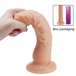 HWOK Realistic Skin Big Dildo for Women With Suction Cup Huge Artificial Penis Masturbator Erotic Anal G Point Sex Toy for Adult Y191022