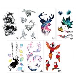 Hot Petites Lèvres Sexy Feuille Noir Cartoon Tatouage Temporaire Mignon étoile Autocollant De Tatouage Femmes D Amour Du Corps Doigt Art étanche Tatoo
