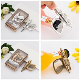 Retro Machine Gun Openers 2 Colours Pistol Shaped Beer Bottle Opener Wedding Party Gift For Guest