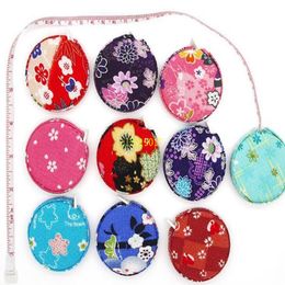 1.5 M Japanese Syle Cherry Flower Design Sewing Measurement Retractable Tailor Ruler Tape Measures Gift