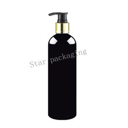 500ml black Coloured screw dispenser pump shampoo bottle,500cc empty liquid soap press pump bottle,cream pump containers packed