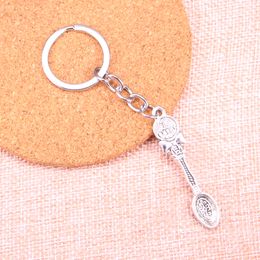 New Keychain 53*11mm kitchen cooking spoon Pendants DIY Men Car Key Chain Ring Holder Keyring Souvenir Jewelry Gift