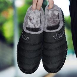 venda quente tamanho grande 3648 inverno homens mulheres sapatos meia chinelos mais veludo quente arranhos chinelos espessos