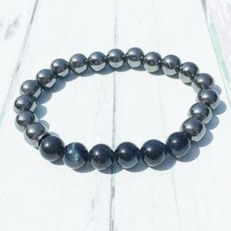 MG0404 Designer Men`s Energy Bracelet Natural Black Tiger Eye Stone Bracelet High Quality Hematite Beaded Powerful Jewellery