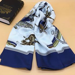 Wholesale- design women's square scarf 100% silk material good quality print horse pattern size 130cm - 130cm