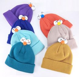 Toddler Kids Winter Beanie Hat Boy Girl Cold Weather Cartoon Character Knit Hats Cap Age 6M-5Y colroful new year christmas prsents