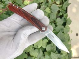 Top Quality 14C28N Steel Blade Folding Knife Rosewood/Cow Bone Handle EDC Pocket Knives Gift Knife With Retail Box