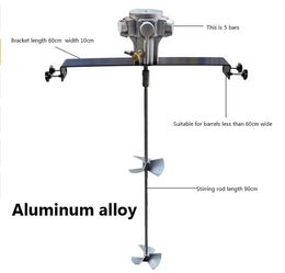 50 gallon pneumatic mixer portable pressure plate Reversible variable speed blender, petroleum, chemical, shampoo paint stirrer