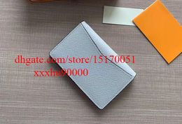 brand new famous designer real leather men wallet high quality short wallet card holder 30301