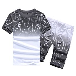 Tracksuit for Men Casual Summer Mens Set Floral T-shirt + Print Beach Shorts Shirts Pants Two Piece Suit Plus Size 4xl