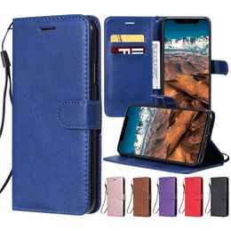 30 pcs Mix Sale Classic Solid Colour Wallet Phone Case for iPhone 11 Pro X XR XS Max 6 7 8 and Samsung Note 10 Pro 8 9 S10 Edge S8 S9 Plus