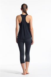 Women Sexy Open Back Solid Yoga Shirts Tie Workout Racerback Tank Fiess Tops Sport Shirt -2147483648