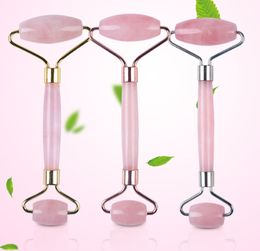 Factory Price Updated Massager Skin Facial Care Tool 100% Natual Rose Quartz Jade Roller For Face