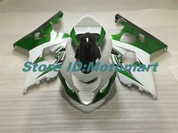 Motorcycle Fairing kit for SUZUKI GSXR600 750 K4 04 05 GSXR 600 GSXR 750 2004 2005 green white Fairings set SF105