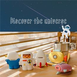 Cartoon space travel headset protective cover shell whale Bluetooth headset set 1/2 generation silicone cartoon dhl free