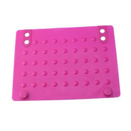 Wholesale- Silicone Heat Resistant Mat Anti-heat Mats for Hair Straightener Curling Iron (rose red) 215*165cm