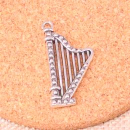 20pcs Charms harp musical 40*21mm Antique Making pendant fit,Vintage Tibetan Silver,DIY Handmade Jewellery