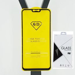 IN retail 6D Tempered Glass Screen Protector AB Glue Edge to Edge FOR Huawei Honour 10 Lite 2019 Mate 20 lite P30 P30 LITE Honour V20 500P