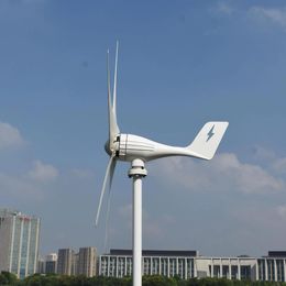 400w 12V/24V horizontal wind generator, ac generator, permanent magnet wind generator,5 blades, hawt, with PWM controller