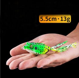 High Quality Soft Lures Fishing Lure Bait Tackle Frog Bait Soft Rubber Frog Bait Fishing Lure Tackle 5.5cm/13g