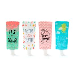 100ml Travel Bottle Hand Sanitizer Bag Cosmetic Filling PVC Bag Portable Packing Bags Shampoo Packaging Bottles CCA12061 500pcs