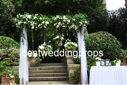 decoration Victorian Wedding Stage, Golden Flowers Backdrop Panel, Modern Style flower Backdrop Panels best0522
