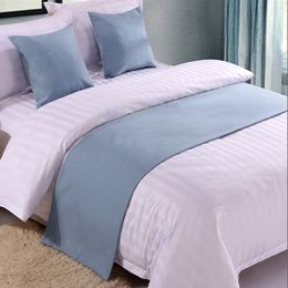 Bed Tail Towel Hotel Home Bedroom Bedding Decor Luxury Velvet Bed Runner Scarf