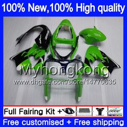 Body For KAWASAKI ZX-9R ZX900CC ZX 9R 9 R 900 2000 2001 2002 2003 216MY.9 Factory green ZX900 ZX9 R 900CC ZX9R 00 01 02 03 Full Fairing