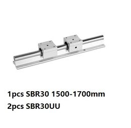 1pcs SBR30 1500mm/1600mm/1700mm support rail linear guide + 2pcs SBR30UU linear bearing blocks for cnc router