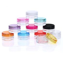 Promotion 5000pcs 2g Transparent Cream Jar,2ml Clear Plastic jar, empty cosmetic containers SN160