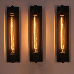 Industrial Vintage Wall Light Iron Retro Loft Lamp Bedroom Corridor Aisle Warehouse Restaurant Pub Bar Cafe Wall Lamp Sconce