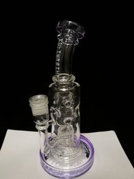 2020 Klein straight fab egg glass bong matrix perc 14mm female Joint smoking water pipe glass bong recycler oil rigs dab rig glass pipes