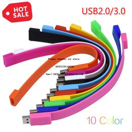 Silicone Bracelet USB Flash Drive 32GB Fashion Real Capacity Creative Silica Gel U Disk Mini Tiger Series 1/2/4/8/16/32/64/128GB Watch Strap